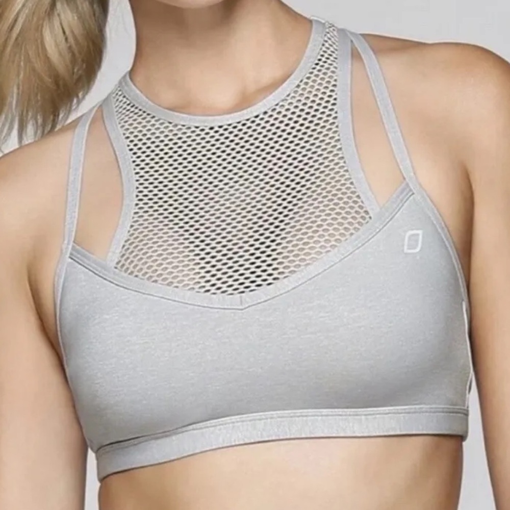 LORNA JANE Gray Galaxy Hilary Sports Bra Large